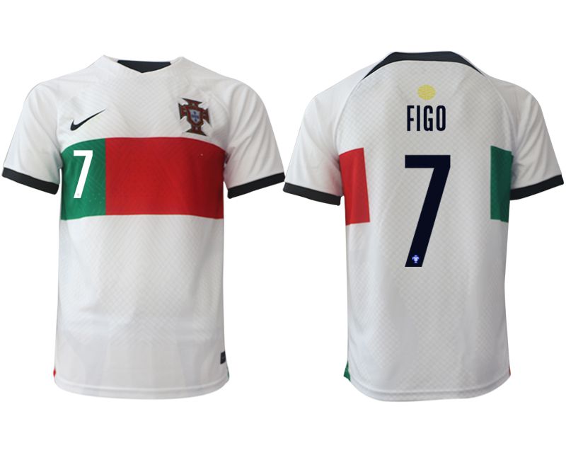 Men 2022 World Cup National Team Portugal away aaa versio white #7 Soccer Jersey